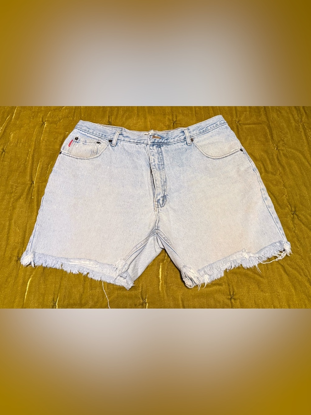 Vintage BugleBoy Light Wash Denim Cutoff Shorts - Women's Casual Summer Style